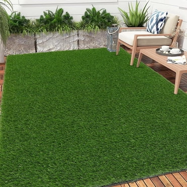 Pelouse en Plastique, Tapis Artificiel Tapis Extérieur Simulé Tapis de Cour Balcon