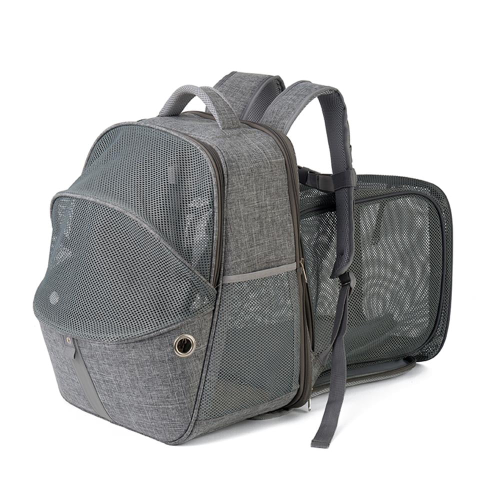 Backpack Expandable Pet Carrier Backpack Breathable Mesh Pet Carrying Bag for Cats Dogs Portable Foldable Pet Carrier for Traveling/Hiking/Camping