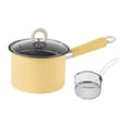 thumbnail image 2 of Siruishop Deep Frying Pot Cooking Pot Fryer for Kitchen Camping Japanese Tempura Chips Yellow, 2 of 8