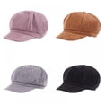 thumbnail image 3 of Mode Dôme Bérets pour les Femmes Coton Rétro Octogonal Casquette Printemps Automne Extérieur Tout-Appariement, 3 of 5