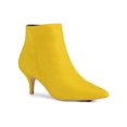 thumbnail image 1 of Unique Bargains Bottines à Talon Aiguille à Bout Pointu à Fermeture Éclair pour Femmes, 1 of 1