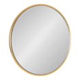 thumbnail image 1 of Kate and Laurel Caskill Round Framed Wall Mirror, 24" Diameter, Gold, 1 of 15