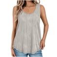 thumbnail image 1 of UPPADA Womens Tank Tops Summer Sleeveless Shirts Ladies Ribbed Wide Shoulder Straps Tees Racerback Tight Slim Fitted Workout Tank Tops Fitted Tops Racer Back Blouses,Clearance on sale, 1 of 8