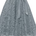 thumbnail image 5 of Robes de Collation des Grades pour Femmes, Style Vintage, Col en V, Dentelle, Aguichant, Robe en Dentelle à Manches Longues, Robes pour Invitées de Mariage, Été, en Liquidation, 5 of 5