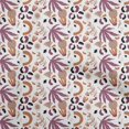 thumbnail image 1 of oneOone Viscose Chiffon Dark Magenta Fabric Tropical Abstract Craft Projects Decor Fabric Printed by The Yard 42 Inch Wide, 1 of 4