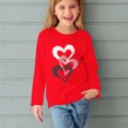 thumbnail image 5 of RXIRUCGD Chemises à Manches Longues pour Filles, Col Rond Mignon, Blouses Décontractées Élégantes (Rouge, Taille : 4 Ans), 5 of 5