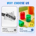 thumbnail image 3 of ZLight 12pack/lot Manual Pencil Sharpener Double Holes Easy Sharpening Manual Pencil, 3 of 6
