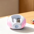 thumbnail image 4 of Manual One-Hole Pencil Sharpener for Regular and Colored Pencils, Plastic Compact Handheld Sharpener, Small 3.5 x 3.5 x 1.5 cm, Assorted Pastel Colors, 4 of 6