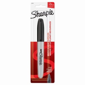 Sharpie Super Permanent Marqueur, pointe fine, noir, 1 Nombre