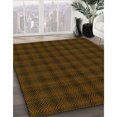 thumbnail image 3 of Ahgly Tapis Rectangulaire Lavable en Machine Intérieur Transitionnel Brun Selle, 7 Pieds x 9 Pieds, 3 of 7