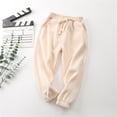 thumbnail image 2 of Toddler Boy Girl Sweatpants Athletic Joggers Pants Solid Color Elastic Waist Track Pants Spring Clothes, 2 of 3