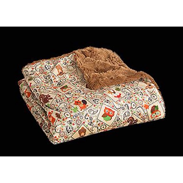 Camp Casual CC-005CCT Picnic Blanket The Throw 50 Inch x 60 Inch; Tan; Polyester; Machine Washable; With Plastic Carrier