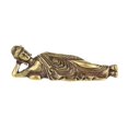 thumbnail image 1 of Bgsha Pure Brass Small Ornament Figurines Copper Sleeping Buddha Statue Home Decor, 1 of 9