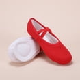 thumbnail image 3 of Children's Solid Color Dance Shoes Soft Sole Practice Shoes Elastic Laces Shaping Shoes Dance Shoes, 3 of 3