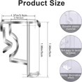 thumbnail image 2 of 12 Pcs Valance Blind Clips Replacement Clear 2 Inch Plastic Hidden Clips for Horizontal Blinds, 2 of 6