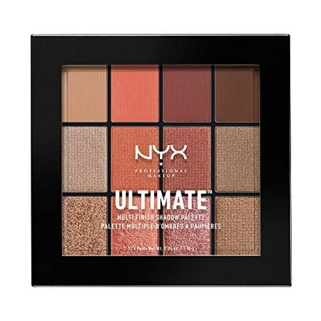 NYX PROFESSIONAL MAKEUP Ultimate Multi-Finish Shadow Palette, Eyeshadow Palette - Warm Rust