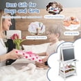 thumbnail image 4 of Costway Chevalet Artistique pour Enfants Double Face Tableau Noir Magnétique Tableau Blanc avec Plateau de Rangement Blanc, 4 of 10