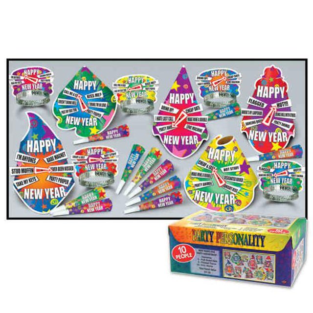 Beistle 80451-NR Personnalité du Parti Asst pour 10