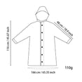 thumbnail image 3 of Poncho de Pluie Transparent Imperméable pour Festivals et Activités de Plein Air avec Écran Météo Léger, 3 of 7