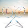 thumbnail image 4 of Ensemble de Sport Racquet, Ensemble de Badminton Léger et Robuste Jouet de Sport pour Enfants Raquette de Badminton pour Enfants Dessin Animé pour Sport Extérieur pour Enfants Bleu, 4 of 8
