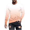 thumbnail image 2 of RXIRUCGD Haut Imprimé Dégradé pour Homme, Haut/chemise Décontracté à Manches Longues à Col Rond, Multicolore, Taille : TG, 2 of 5