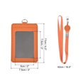 thumbnail image 2 of Unique Bargains Vertical PU Leather Badge Holder with Retractable Neck Lanyard, 1 Count, 2 of 7