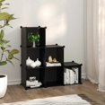 thumbnail image 1 of vidaXL Cube de Rangement avec 6 Cubes Noir PP, 1 of 4