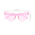 thumbnail image 3 of MOVTOTOP Pink Heart Shaped Sunglasses for Bachelorette Party Decoration Lightweight and Durable PC Material, 3 of 7