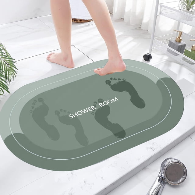 Deal of the Day! Bath Rug Super Absorbent Dry Non Slip Backing Washable Bathroom Floor Mats Shower Rugs For In Front Of Bathtub Shower Room