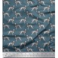 thumbnail image 1 of Soimoi Poly Georgette Fabric Dalmatian Dog Print Fabric by Yard 42 Inch Wide, 1 of 3