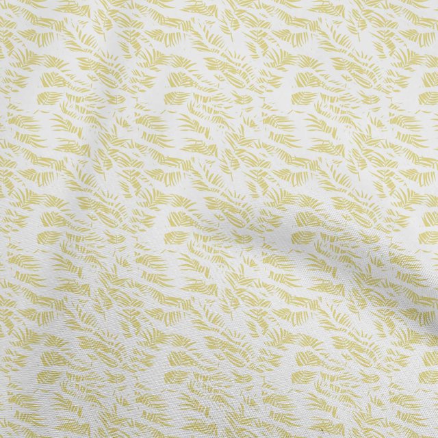 oneOone Cotton Flex Light Yellow Fabric Tropical Craft Projects Decor Fabric Printed By The Yard 40 Inch Wide