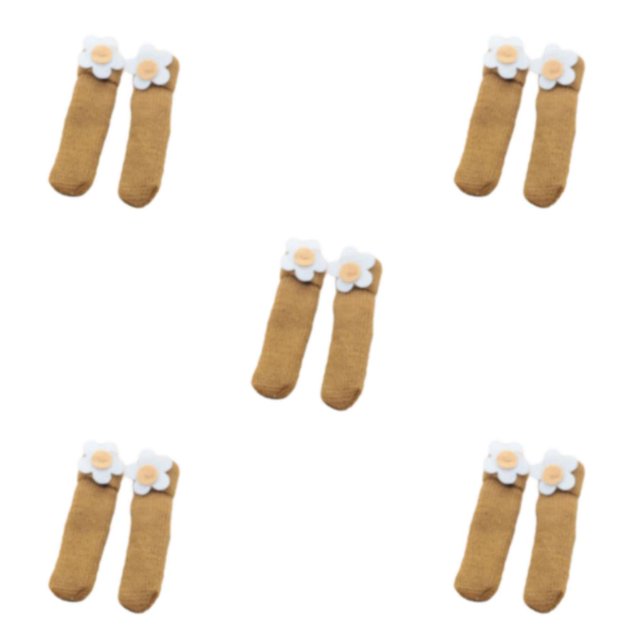 Transemion 24 Pcs Housse de Pied de Meuble Durable Protection de Sol Premium Chaussettes Tricotées style 4 5Set