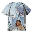 thumbnail image 3 of TayIor Sw1ft Chemises, Tylor Sw1ft Merch, Tylor Sw1ft, Chemises Blouse à Manches Courtes à Col Rond Imprimées Décontractées de Mode pour Femmes, T-Shirts Graphiques pour Amatrices de Musique pour Femmes TKFASHION Bleu Pâle m, 3 of 3