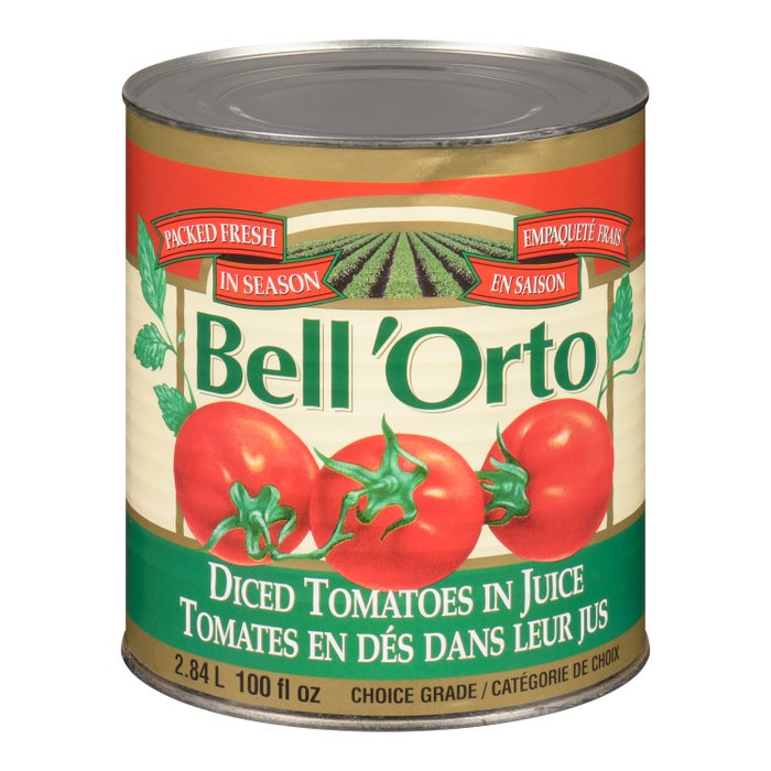 Bell 'Orto Diced Tomatoes In Juice 2.84L/100oz