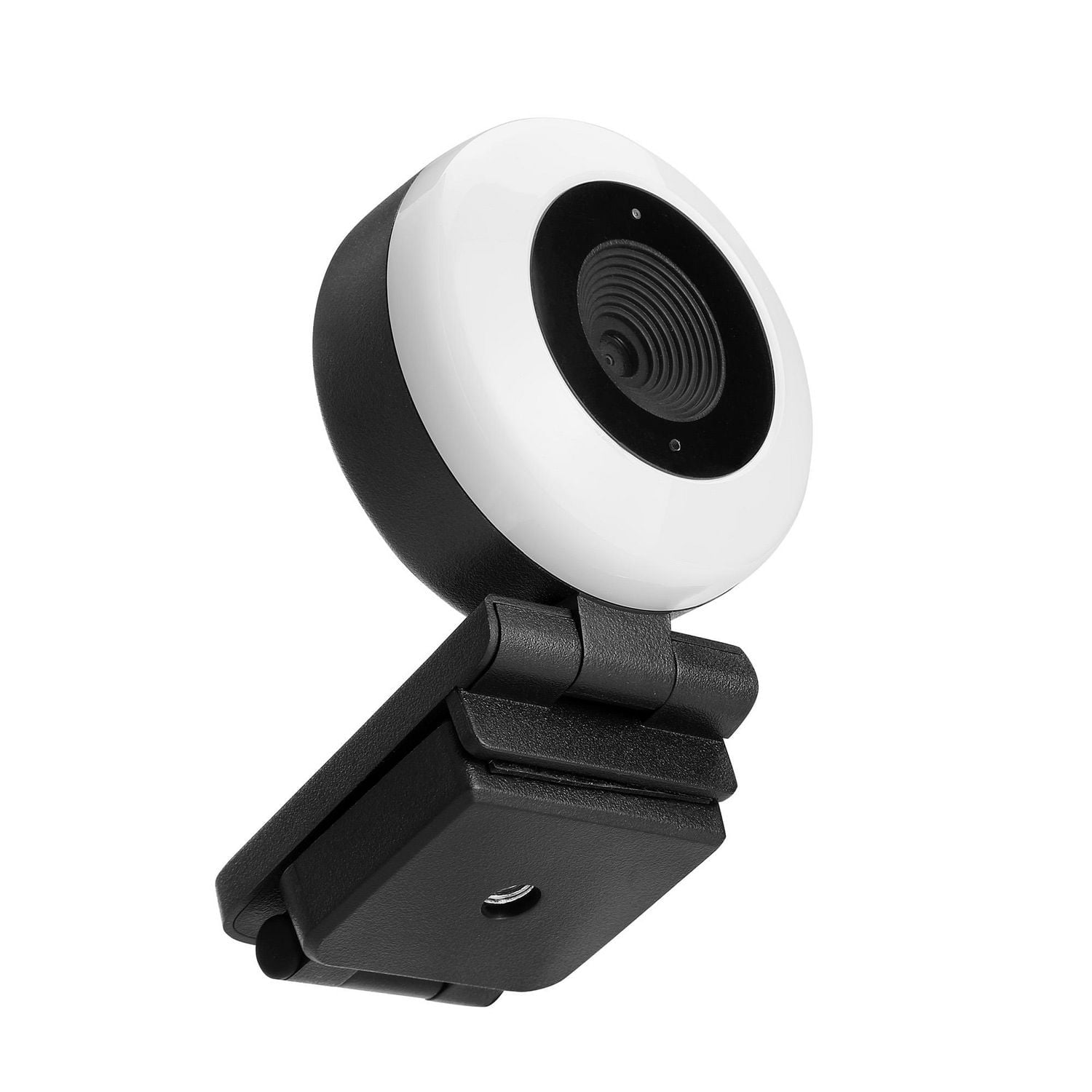Caméra Web de 1440p 5 mégapixels avec anneau de lumière réglable blackweb (Noir riche)