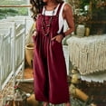 thumbnail image 2 of Penkiiy Combinaisons pour Femmes Mode Été Décontracté Camisole Sans Manches Combinaison Vin S Combinaisons, 2 of 8