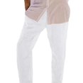 thumbnail image 2 of Innerwin Pants Elastic Waist Men Trousers Beach Drawstring Lightweight Long Pant White 4XL, 2 of 3