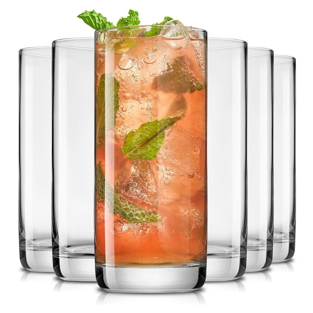 Verres Highball en Cristal Faye - 13 oz - Ensemble de 6