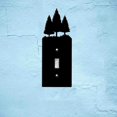 thumbnail image 3 of Trees Iron Single Toggle Light Switch Wall Plate Cover Forest Power Outlet Decorations Rectangle Black with Screws for Switch Electric Outlets for 0.37x1 inches Hole Toggle Switch, 3 of 5