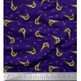 thumbnail image 1 of Soimoi Modal Satin Fabric Circle,Dot & Prawns Ocean Print Fabric by Yard 42 Inch Wide, 1 of 3