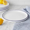 thumbnail image 4 of Mainstays Blue Rim Stoneware Dinner Plate, 4 of 5