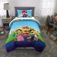 thumbnail image 2 of Super Mario "All The Players" Twin/Full Comforter & Pillowcase, 2 of 7