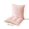thumbnail image 2 of Pink 1Pc 15.75X31.5 Inches High Back Chair Cushion For Indoor And Outdoor Use All Weather Rainproof Seat Cushion For Rocking Chairs Porch Swings And Benches With Secure Straps Comfortable, 2 of 6