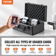 thumbnail image 2 of VEVOR 96 PSA Graded Card Storage Box 4 Slots Sports Card Holder Case Key Lock, 2 of 9