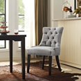 thumbnail image 5 of Modway Regent 20.5" Tufted Fabric & Solid Wood Dining Chair, Light Gray, 5 of 5