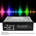 thumbnail image 3 of Stéréo de Voiture Din Simple, Radio CD DVD Entrée AUX Entrée AUX Récepteur Multimédia Numérique Lecteur MP3 Bluetooth Radio Stéréo de Voiture pour Automobile, 3 of 7