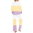 thumbnail image 4 of Yuyuzo Ensembles de Pyjama pour Femmes 2 Pcs à Manches Longues Col Rond avec Poches, 4 of 6