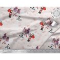 thumbnail image 3 of Soimoi polyester Crepe Fabric Snowman,Santa & Tree Christmas Decor Fabric Printed Yard 52 Inch Wide, 3 of 3