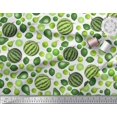 thumbnail image 3 of Soimoi Polyester Crepe Fabric Pear,Lemon & Watermelon Fruits Print Fabric by The Yard 42 Inch Wide, 3 of 3