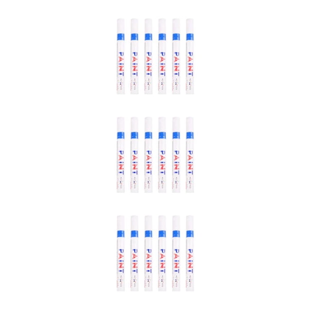 relayinert 6piece Paint Marker Pen Set Easy To On Any Surface Waterproof And Quick Drying Marker Pens blue 3Set